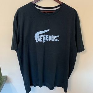 Lacoste  "Legends" Black Alligator Tee
